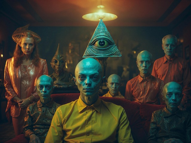 Free ai generated aliens space illustration