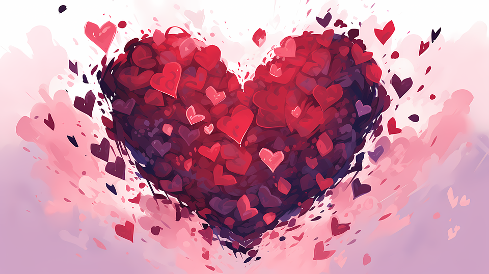 Heart Picedit Download Ai Generated, Hearts, Love. Royalty-Free Stock Illustration ...