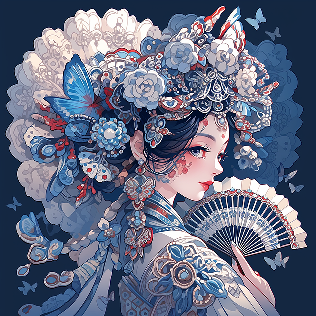 Free ai generated woman country style illustration