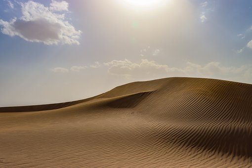 Areia, Dunas, Deserto, Ensolarado