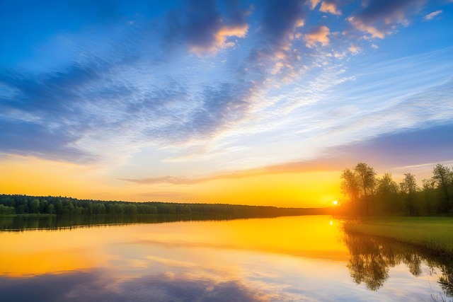 Free Ai Generated Lake illustration and picture