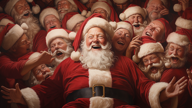 Free ai generated santa clauses christmas illustration