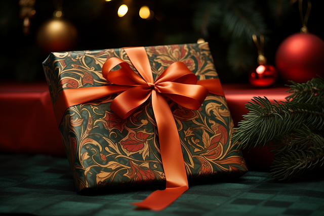 Free ai generated christmas gift gift illustration