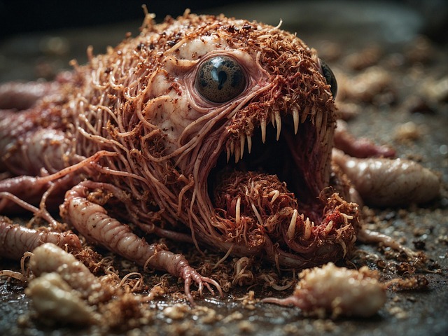 Free ai generated monster horror illustration
