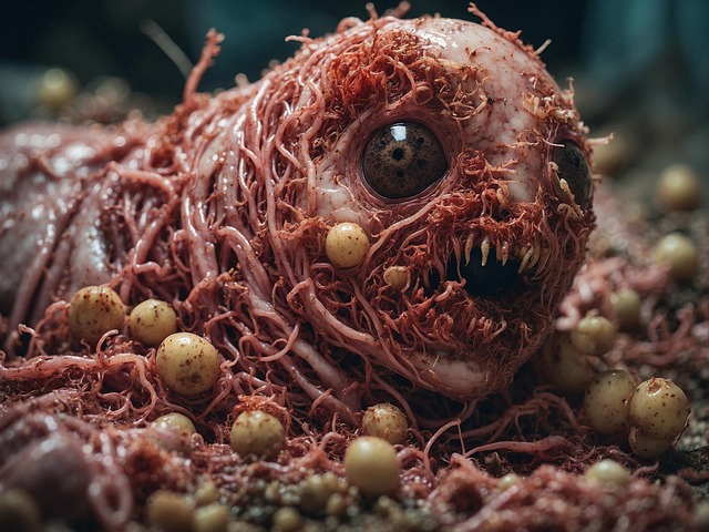 Free ai generated monster horror illustration