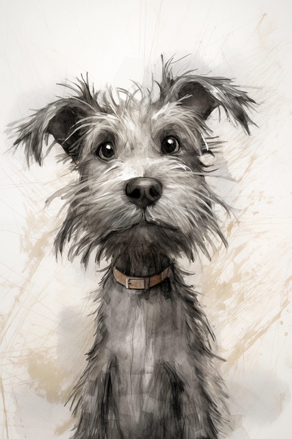 Free ai generated dog canine illustration