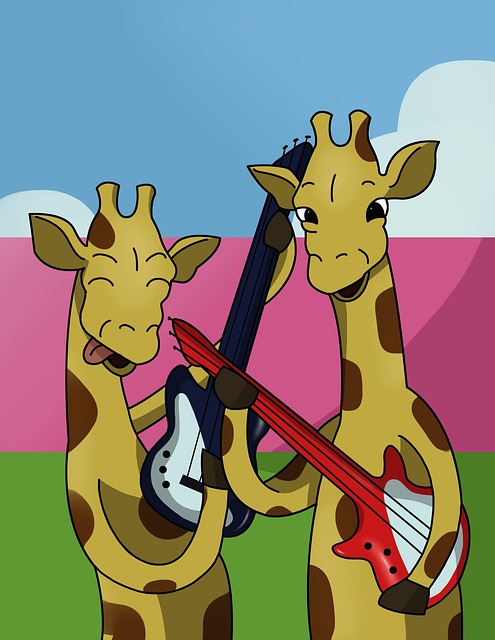 Girafa, Animal, África, Safári, Violão