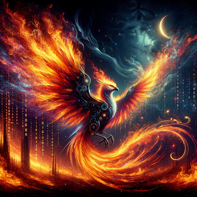 Free fire flames mythical illustration