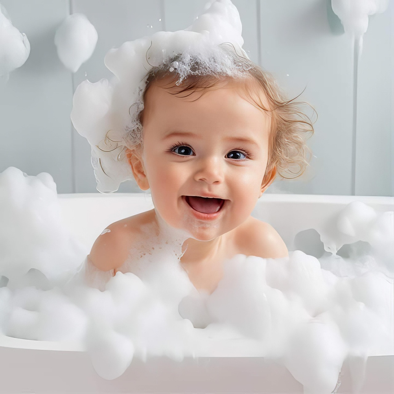 Download Bath Bath Baby Child RoyaltyFree Stock Illustration Image