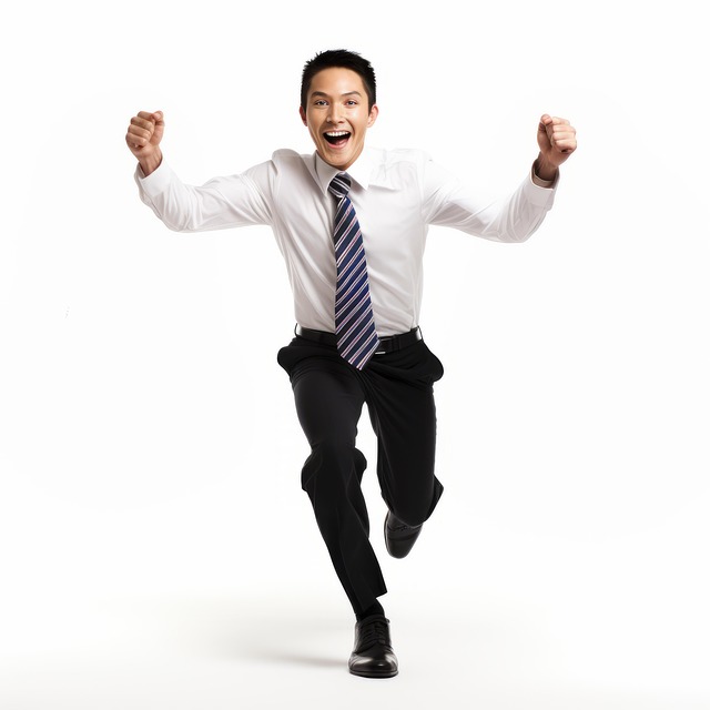 Free business man winner business illustration