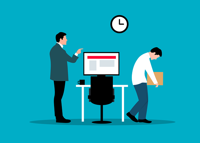 Free business staff dismissal vector