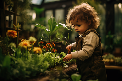 Free Girl Garden illustration and picture