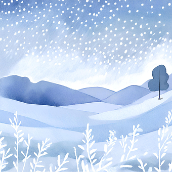Free Snow Background illustration and picture