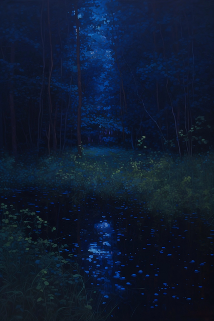 Free ai generated trees forest illustration