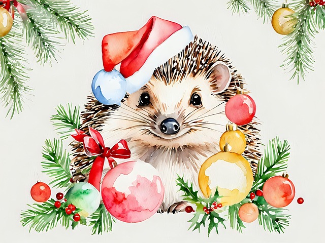 Free ai generated hedgehog nature illustration