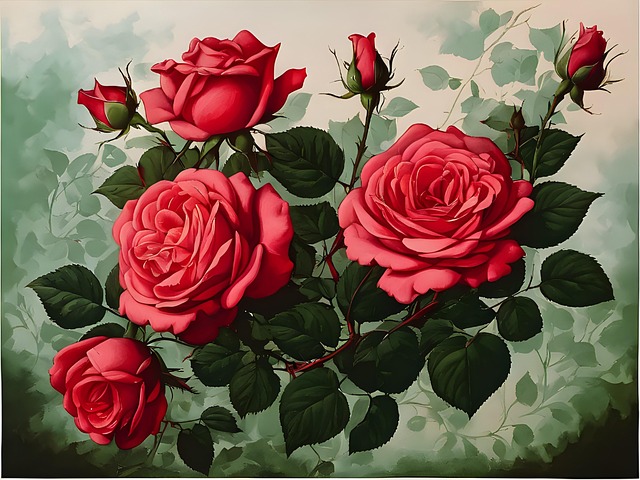 Download free HD stock image of Ai Generated Roses Free ai generated roses flowers illustration