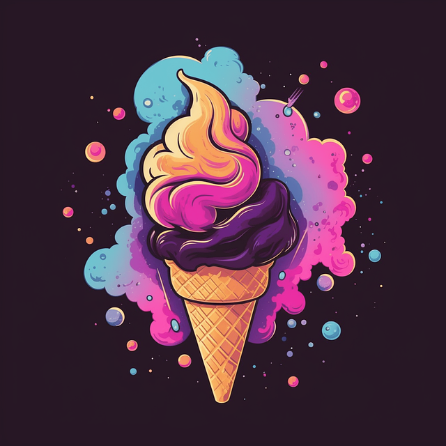 Ai Generado, Helado, Postre, Comida