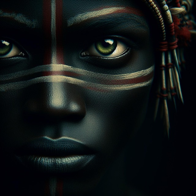 Free ai generated tribal cultural illustration