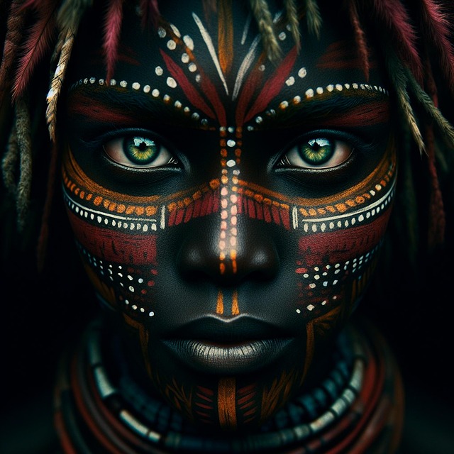 Free ai generated tribal cultural illustration