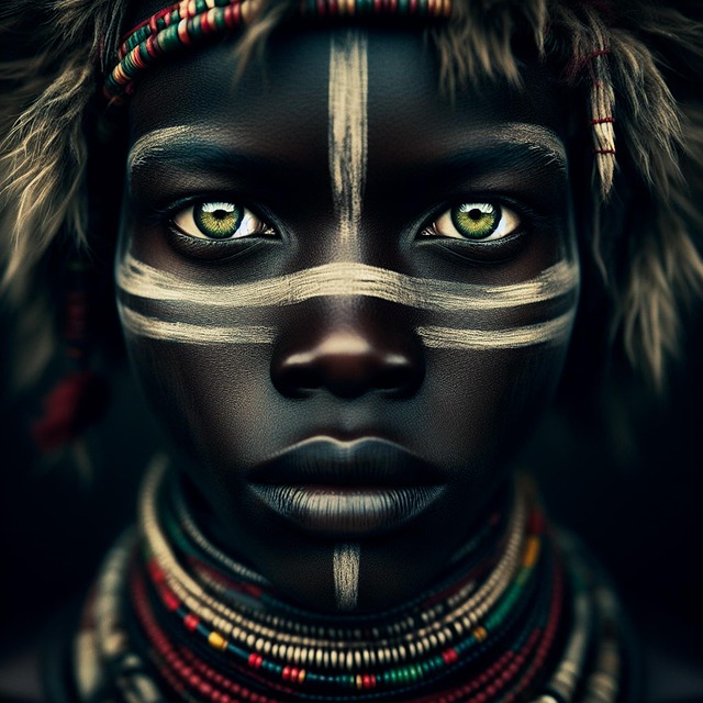 Free ai generated tribal cultural illustration