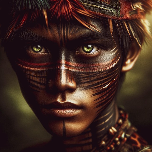 Free ai generated tribal cultural illustration