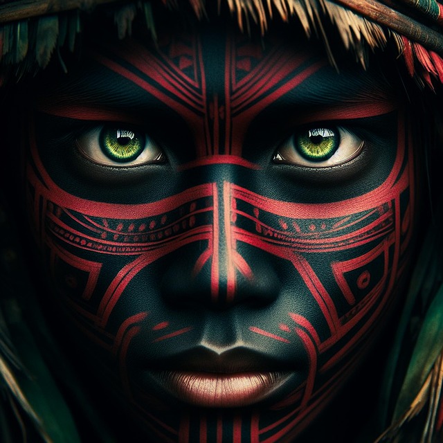 Free ai generated tribal cultural illustration