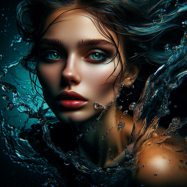 Free ai generated woman cinematic illustration
