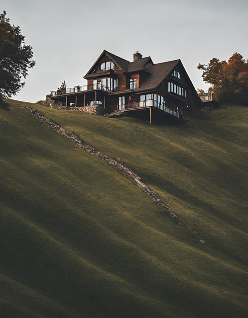 Hus, Hytte, Hill, Skog, Natur