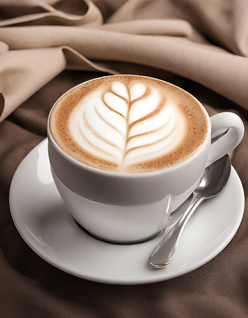 Download Ai Generated Cappuccino Coffee Royalty Free Stock 