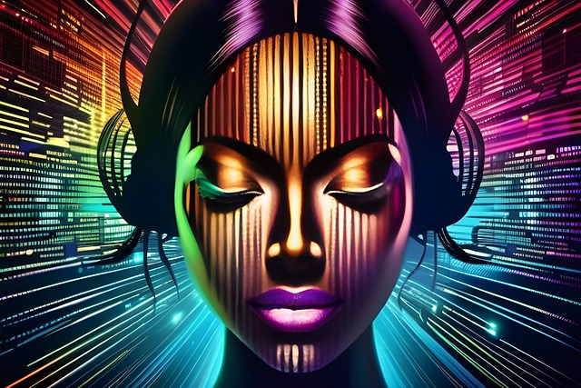 Colorida, Cabeza De Mujer, Colorful