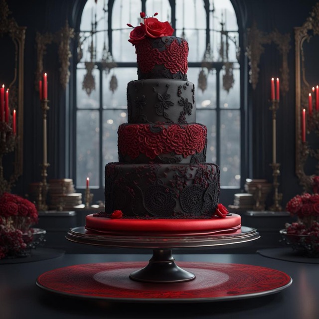 Free cake happy birthday gothic illustration