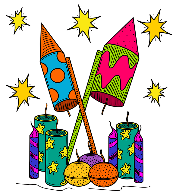 Free new year celebrations holidays illustration