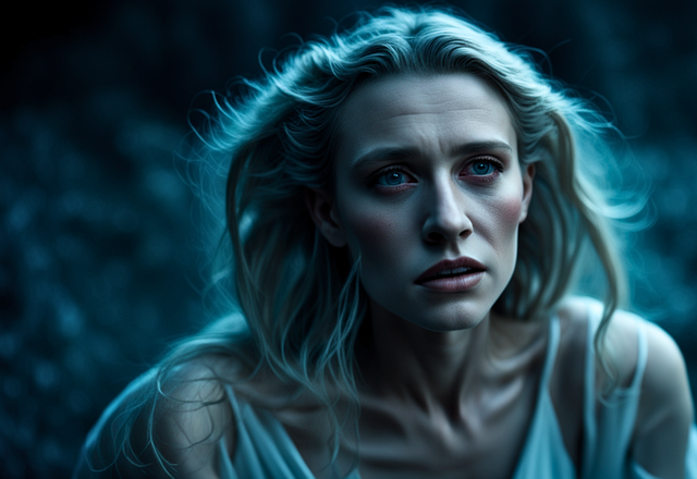 Download free HD stock image of Ai Generated Woman Free ai generated woman despair illustration