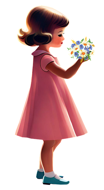 Free Ai Generated Little Girl illustration and picture