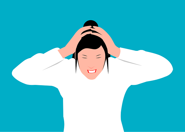Free angry stressed woman vector