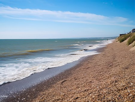 Milford-On-Sea Strand, Milde Bølger