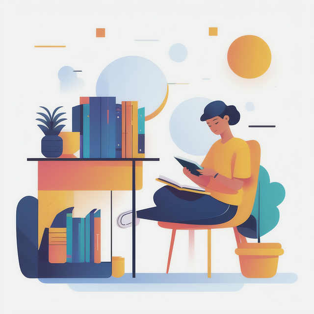 Free ai generated student minimalist illustration