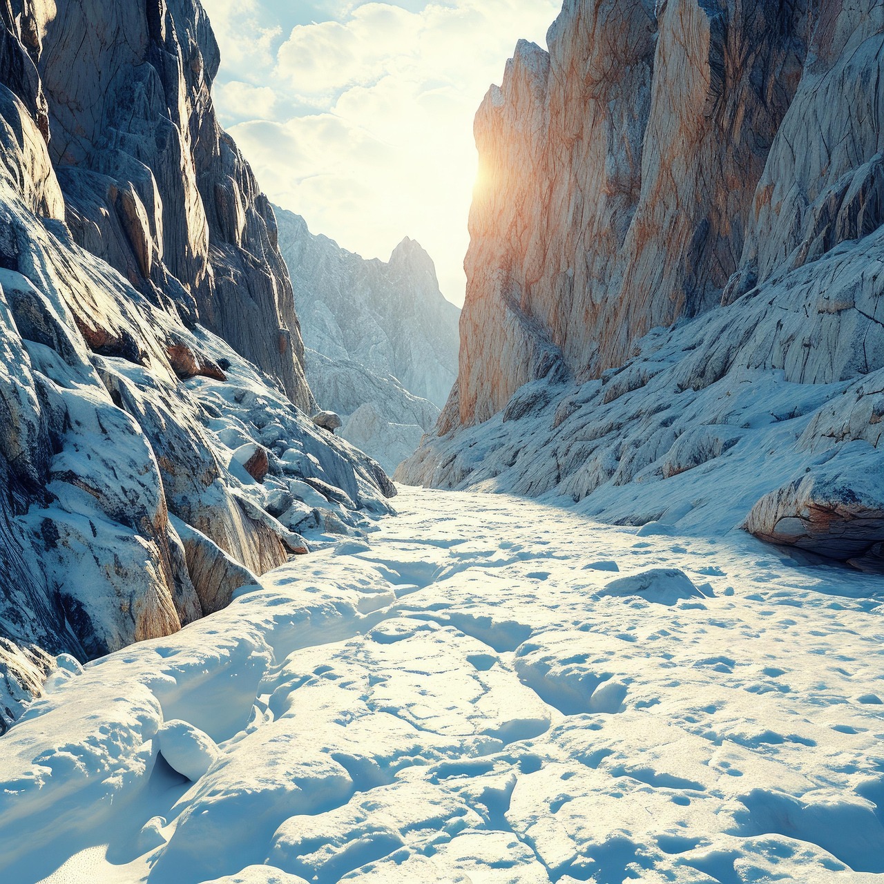 Download free HD stock image of Ai Generated Snow Free ai generated snow winter illustration