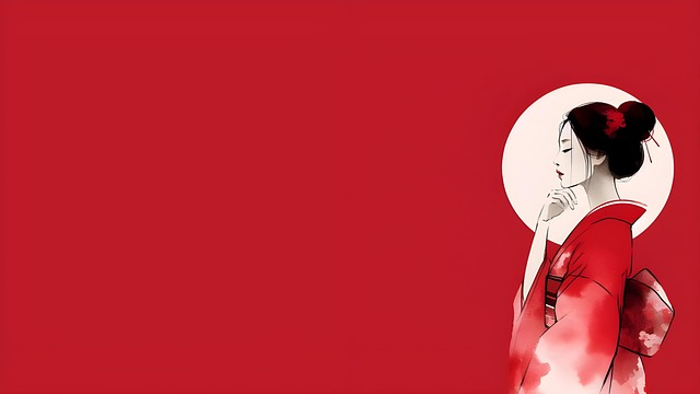 Ai Genereret, Kvinde, 3D Tapeter, Geisha