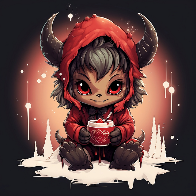 Free Ai Generated Krampus illustration and picture