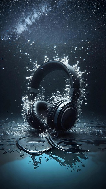 Free ai generated headphones sound illustration