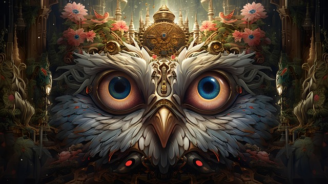 Free ai generated owl bird illustration