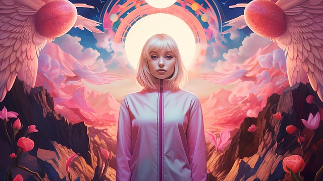 Free ai generated woman wings illustration