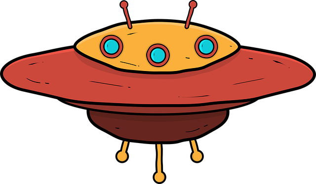 Free alien spaceship ufo vector