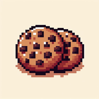 Ai Generiert, Kekse, Pixel Kunst, Symbol