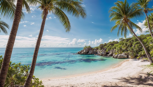 Free ai generated beach sea illustration
