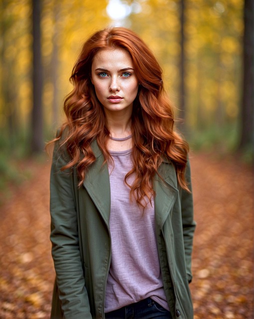 Free woman nature autumn illustration