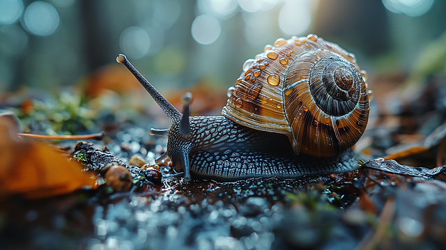 Free ai generated snail shell illustration