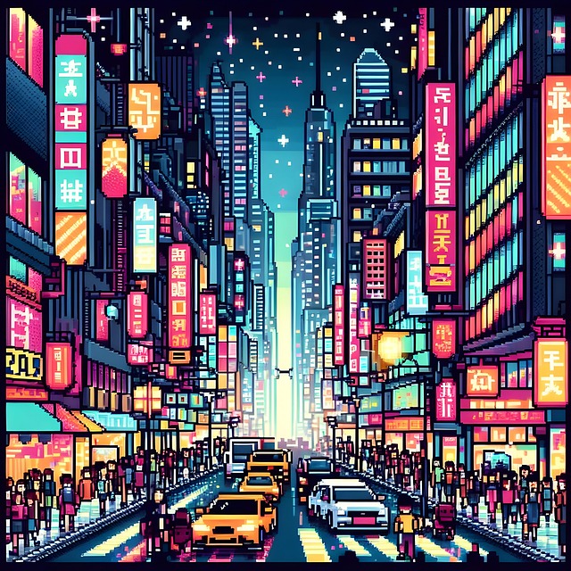 Free ai generated cars buildings illustration