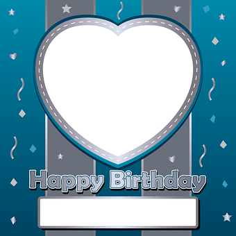 Free Heart Happy Birthday illustration and picture